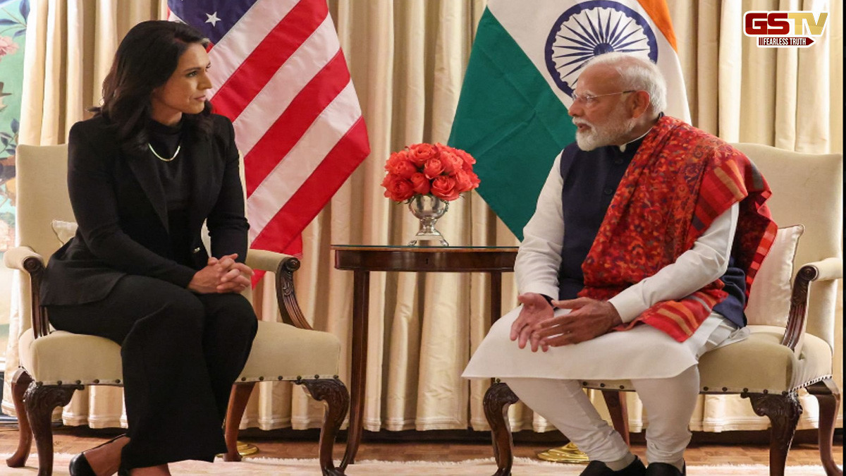 USA: વોશિંગ્ટન એરપોર્ટ પર PM મોદીનું ભવ્ય સ્વાગત, નેશનલ ઈન્ટેલિજન્સ ડાયરેક્ટર તુલસી ગબાર્ડ સાથે મુલાકાત કરી