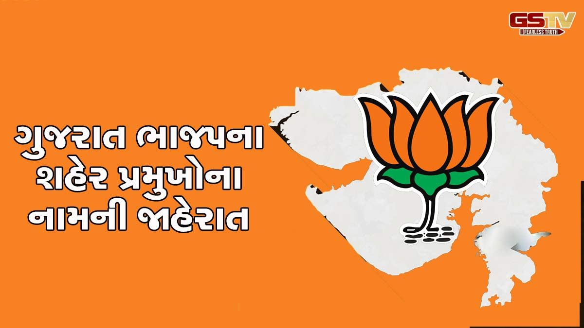 ગુજરાત ભાજપ દ્વારા જિલ્લા પ્રમુખોના નામની જાહેરાત, જાણો ક્યાં શહેરમાં કોની થઇ નિમણૂક