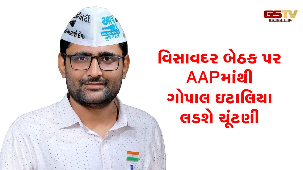 આમ આદમી પાર્ટીએ વિસાવદર બેઠક પર ઉમેદવાર જાહેર કર્યા, ગોપાલ ઇટાલિયા લડશે ચૂંટણી