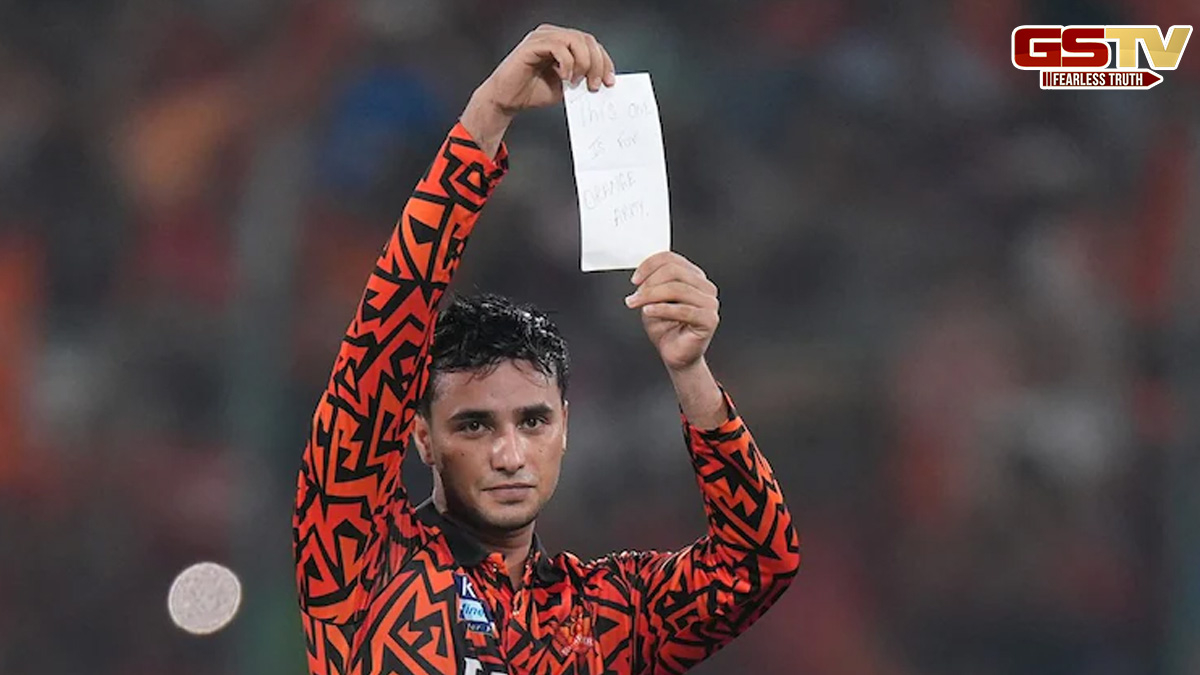 IPL news: અભિષેક શર્માએ સદી પૂરી કરીને લહેરાવ્યો સફેદ કાગળ, જાણે શું હતો આ ખાસ મેસેજ