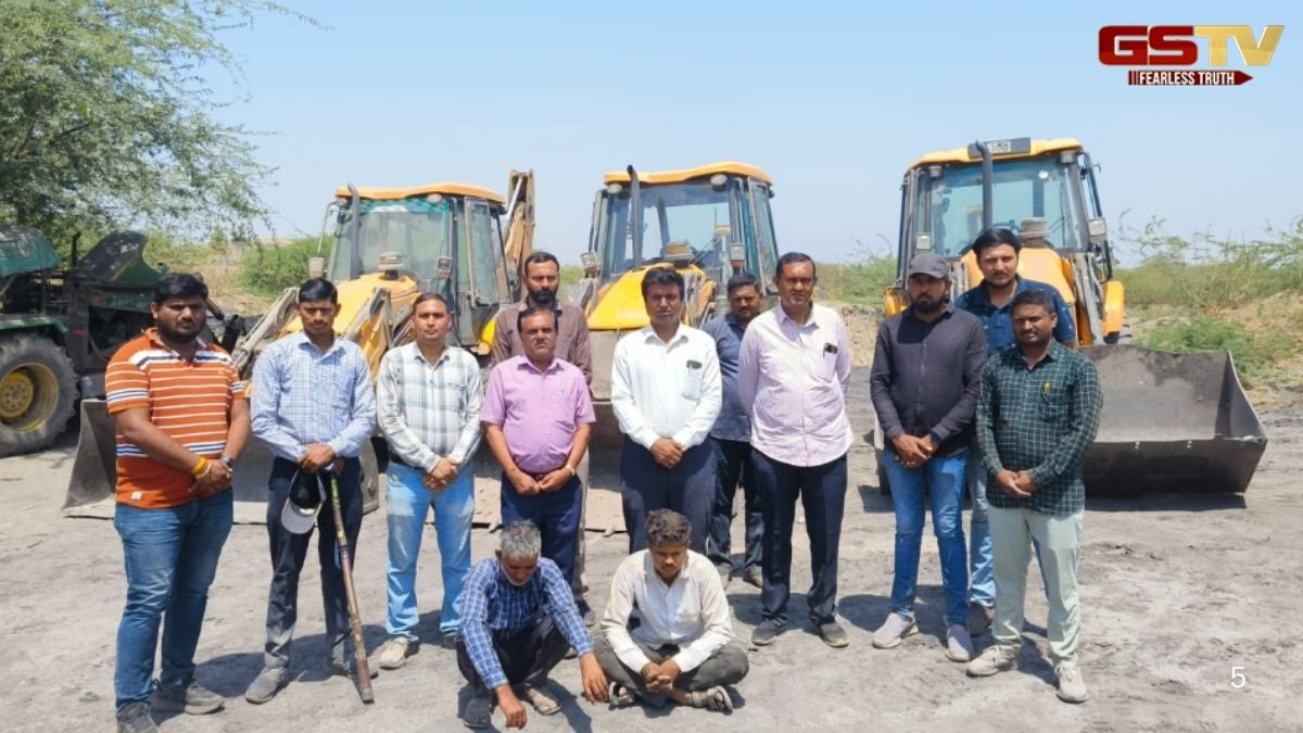 Surendranagar news: સોનગઢ ગામે ખાણ ખનીજ વિભાગના દરોડામાં 2.20 કરોડનો મુદ્દામાલ જપ્ત