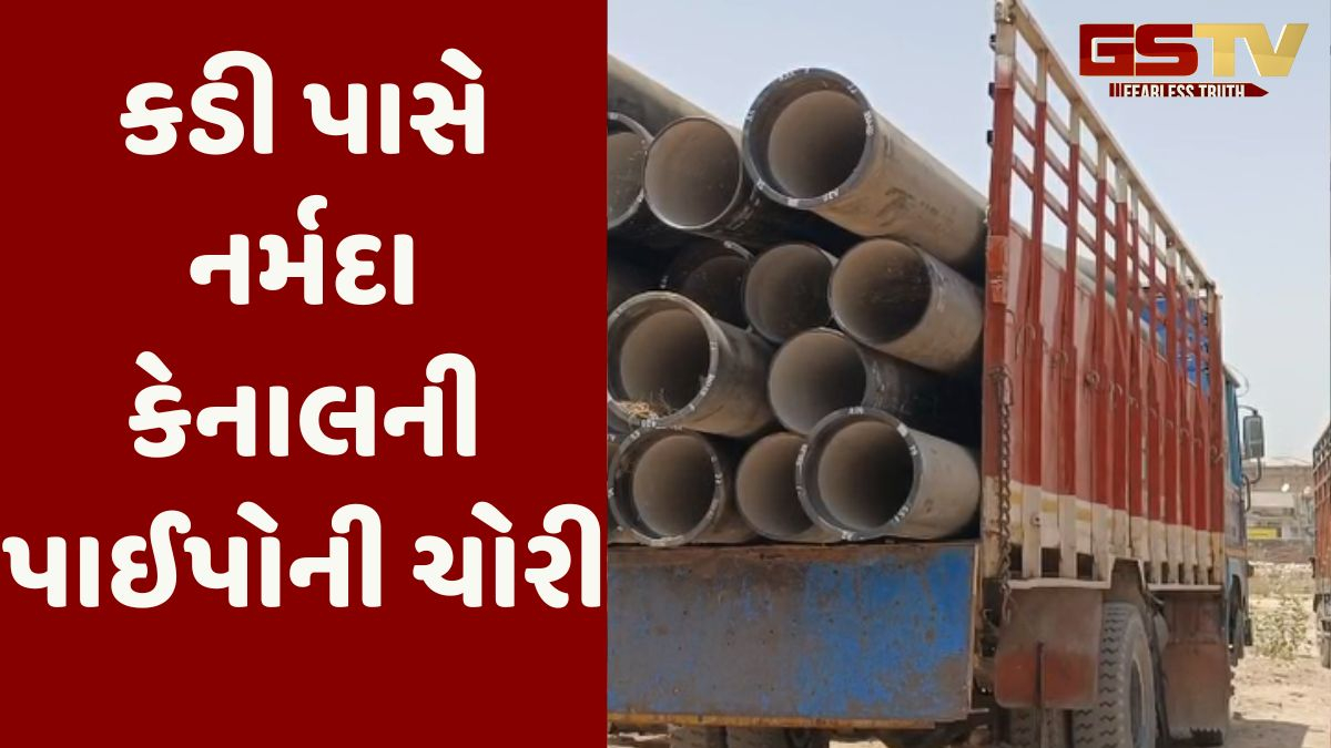 Mehsana news: કડીના આદુદરા ગામ નજીક નર્મદા કેનાલની 7.70 લાખની પાઈપોની ચોરી