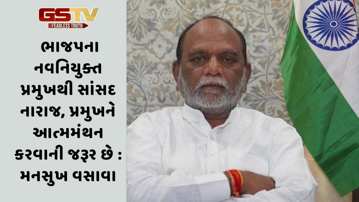 Bharuch: ભાજપના નવનિયુક્ત પ્રમુખથી સાંસદ નારાજ, પ્રમુખને આત્મમંથન કરવાની જરૂર છે : મનસુખ વસાવા