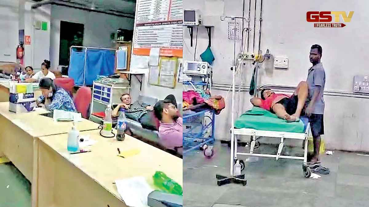 Surat News: સિવિલમાં કણસતા દર્દીને સારવાર આપવાને બદલે બે ડૉકટર કરતાં આરામ, એક ગેમ રમવામાં વ્યસ્ત