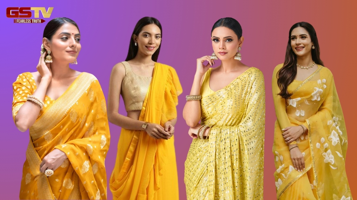 Fashion Tips / વટ સાવિત્રી પૂજા દરમિયાન પહેરી શકો છો પીળા રંગની સાડી, લુકને આપશે રોયલ ટચ