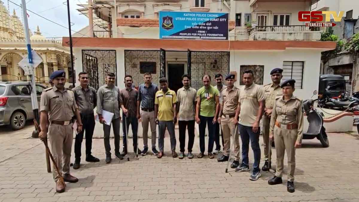 Surat News: કઠોર ગામમાં ગૌમાસ કટીંગ વખતે પોલીસની રેડ, પાંચ ઈસમોને ઝડપી લેવાયા 