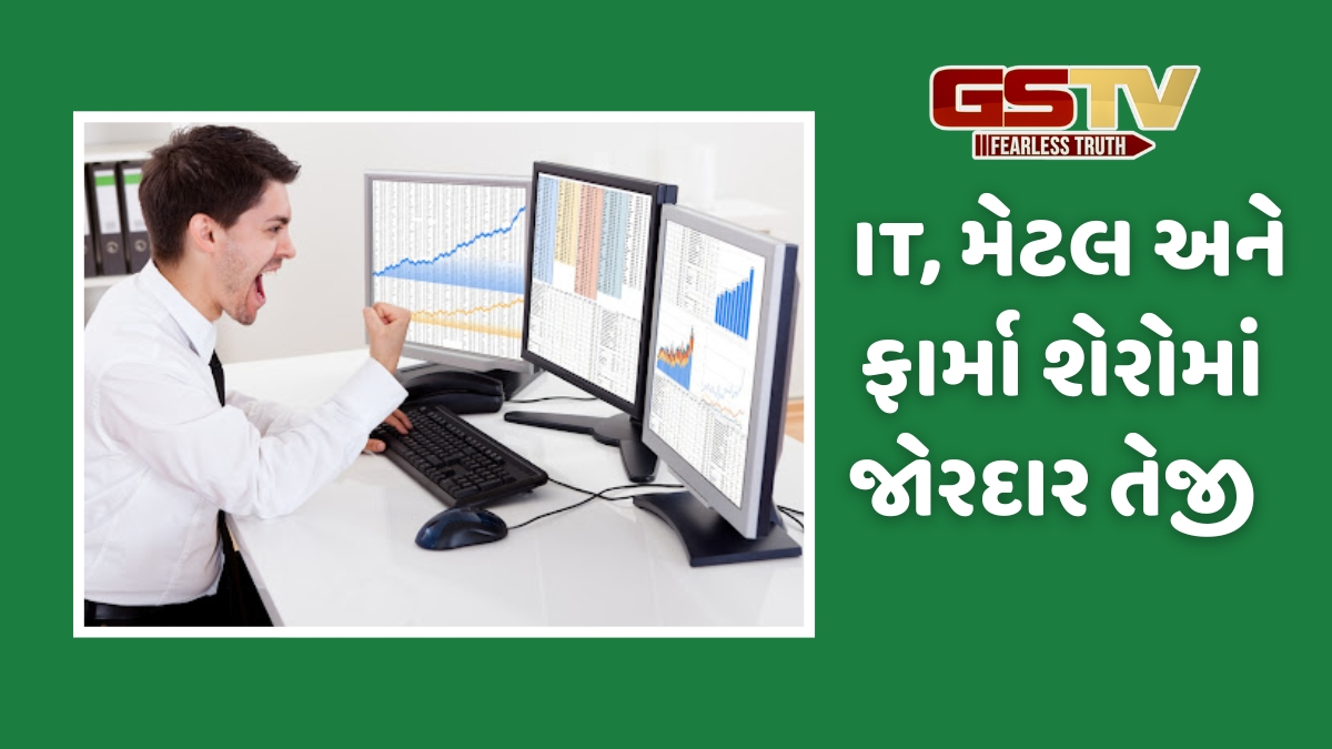 Stock Market: IT, મેટલ અને ફાર્મા શેરોમાં જોરદાર ખરીદીથી શેરબજારમાં તેજી, FMCG સ્ટોકમાં નરમાઈ