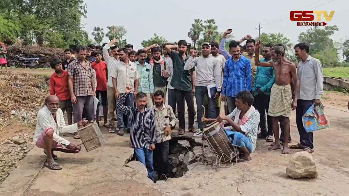 Chhotaudepur News: ક્વાંટના સિહાદા ગામે હાલાકી, નદી પર મિનિ પૂલ ન બનતાં લોકોએ રોષપૂર્વક વગાડ્યો ઢોલ 