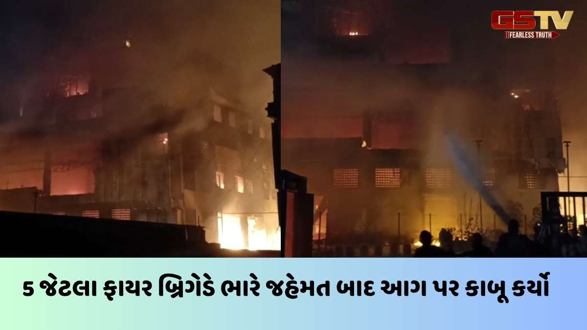 Ankleshwar news: અંકલેશ્વરની પાનોલી GIDCમાં ખાનગી કંપનીમાં ભીષણ આગ, 5 ફાયર ફાયટરની મદદ લેવાઈ