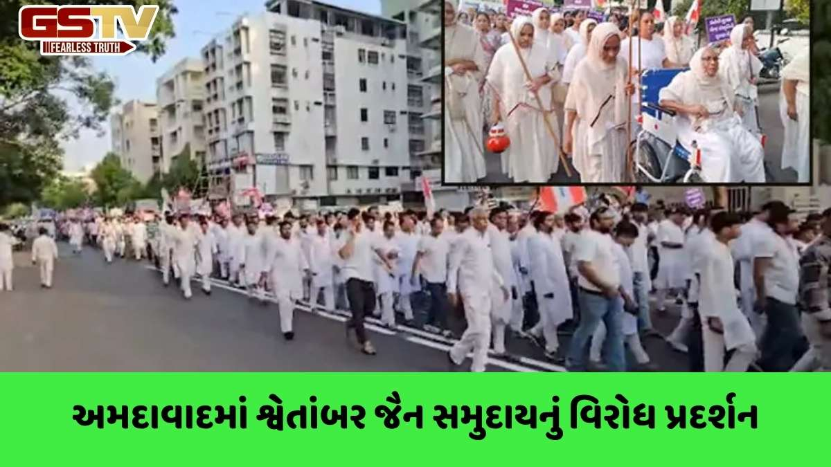 Pali Road Accident : રાજસ્થાનના પાલીમાં જૈન સાધુના અકસ્માતના મોતના વિરોધમાં અમદાવાદમાં આક્રોશ રેલી, મોટી સંખ્યામાં લોકો જોડાયા