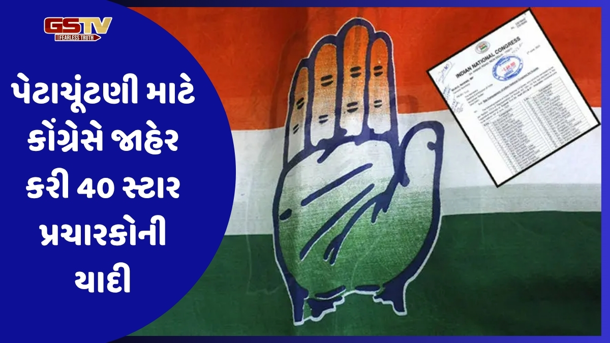 વિસાવદર-કડી પેટાચૂંટણી માટે કોંગ્રેસે જાહેર કરી સ્ટાર પ્રચારકોની યાદી, મેવાણી સહિત આ નેતાઓને મળ્યું સ્થાન