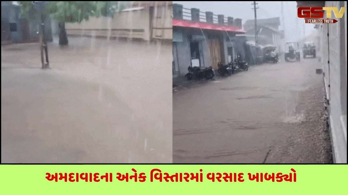 Rain in Gujarat: અમરેલી, ગોંડલ, રાજકોટમાં વીજળીના કડાકા સાથે વરસાદ, વીજળી પડતા બેનાં મોત