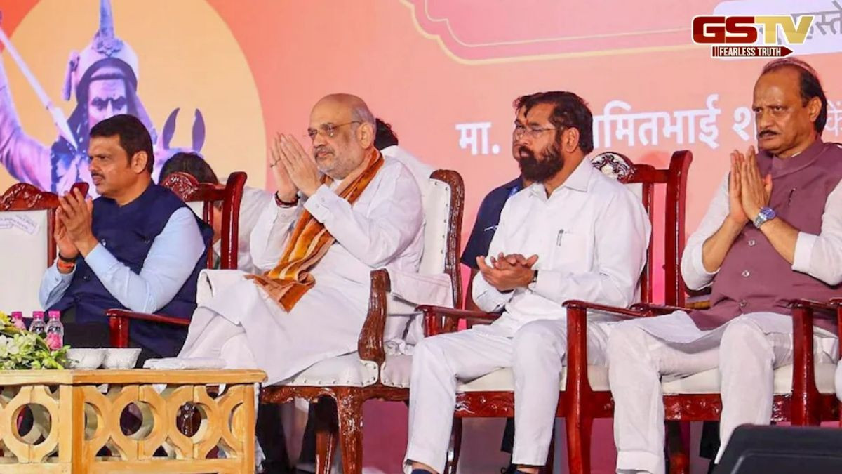 અમિત શાહની હાજરીમાં શિંદેએ લગાવ્યા 'જય મહારાષ્ટ્ર, જય ગુજરાત' ના નારા, વિપક્ષે ઘેરતા ફડણવીસે કર્યો બચાવ