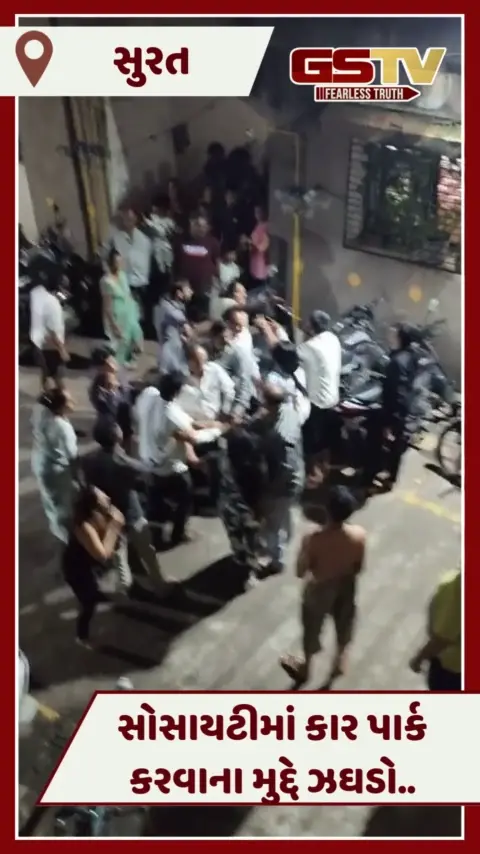 VIDEO: Suratની સોસાયટીમાં સર્જાયુ ધીંગાણુ, દાદાને પાસે ગયેલા પૌત્ર-પિતાને મળ્યો માર્યો