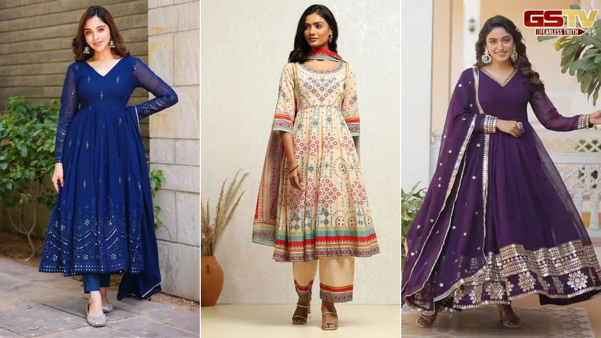 Suit Designs / ઓફિસમાં દેખાશો સૌથી અલગ, ટ્રાય કરો આ ક્લાસી ડિઝાઇનના અનારકલી સૂટ