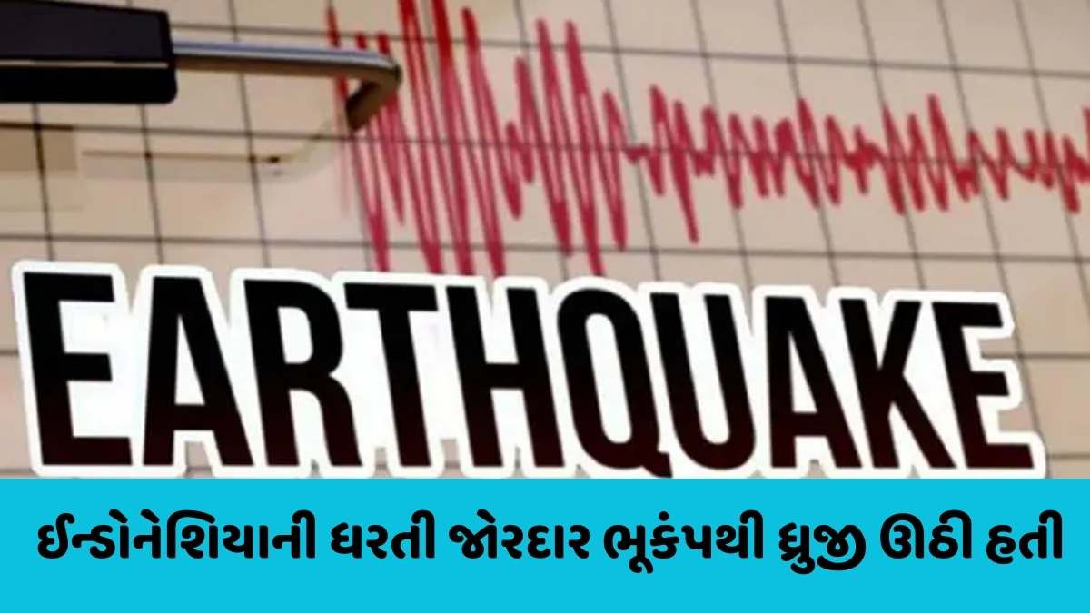 Earthquake today: ઈન્ડોનેશિયામાં ધરતીકંપથી ધરા ધ્રૂજી ઉઠી, જાણો કેટલી રહી તીવ્રતા?