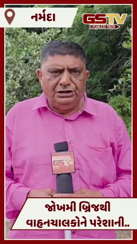 VIDEO: Narmadaના સાંધીયા ગામનો બ્રિજ જોખમી, નથી રેલીંગ અને ધોવાઈ ગયો છે છેડાનો ભાગ
