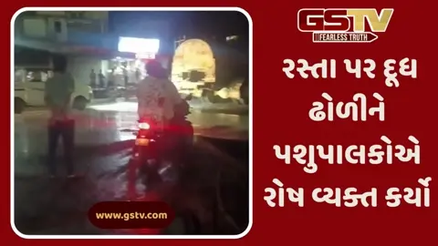 VIDEO: ભાવ ફેર મામલે પશુપાલકોનો વિરોધ વધુ ઉગ્ર બન્યો, હજારો લિટર દૂધ રસ્તા પર ઢોળી નાખ્યું