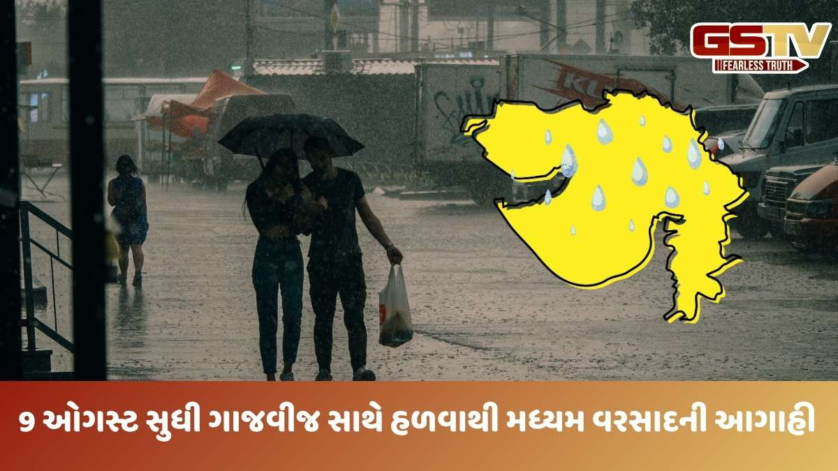  Gujarat rain forecast : રાજ્યમાં આગામી 7 દિવસ વરસાદની આગાહી, જુઓ ક્યાં જિલ્લામાં ખાબકશે વરસાદ?