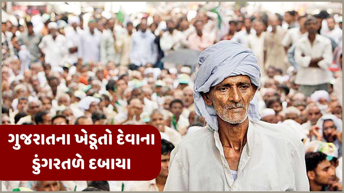 બમણી આવકની વાતો ખાલી બણગા, ગુજરાતમાં પ્રત્યેક ખેડૂતના માથે 56,568નું દેવું