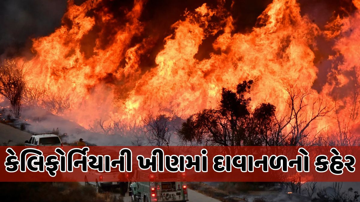 America: દક્ષિણ કેલિફોર્નિયાની ખીણમાં આગની લપેટો: 4000 એકર  જંગલ-જમીન ખાખ