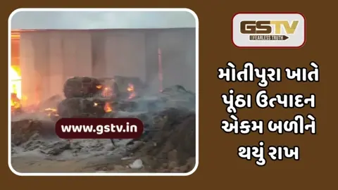 Dabhoi: મોતીપુરા ગામે પૂંઠા બનાવતી ફેક્ટરીમાં ભીષણ આગ, સરસામાન બળીને ખાખ
