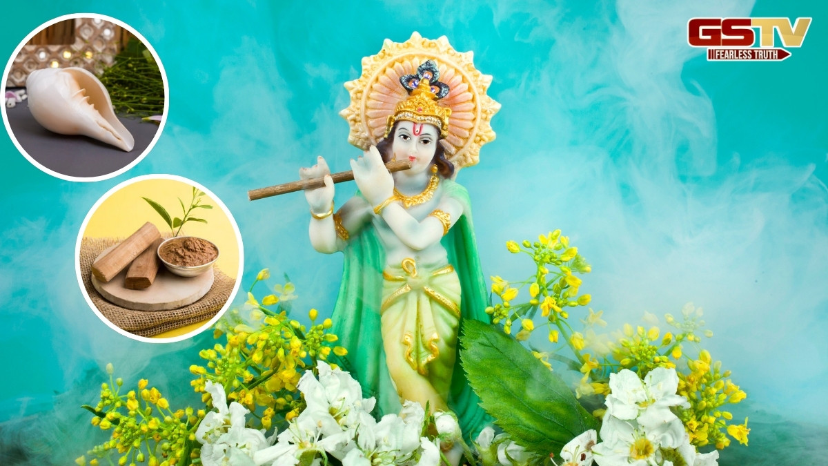 Religion: શંખ તમારા ભાગ્યમાં કરશે સુધારો, ચંદન તેને બનાવશે ઉજ્જવળ; જાણો જન્માષ્ટમી પૂજાના અચૂક ઉપાયો