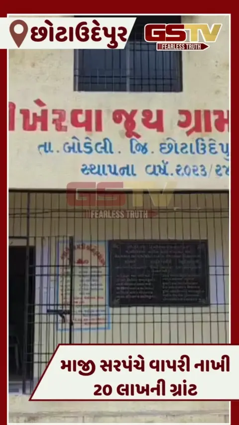 VIDEO: Chhotaudepurના અલીખેરવામાં માજી સરપંચની ગેરરીતિ ઝડપાઈ, સ્વભંડોળની વાપરી નાખી 20 લાખની ગ્રાંટ 