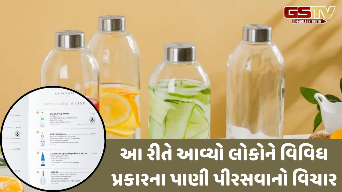 'વોટર મેન્યૂ' નો વધી રહ્યો છે ટ્રેન્ડ, રેસ્ટોરન્ટમાં પીરસવામાં આવી રહ્યા છે વિવિધ સ્વાદવાળા અનેક પ્રકારના પાણી