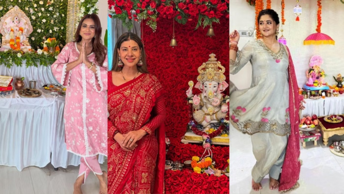 Fashion : આ અભિનેત્રીઓના ગણેશોત્સવના લુક અતિ સુંદર, જુઓ એકથી એક સુંદર PHOTO