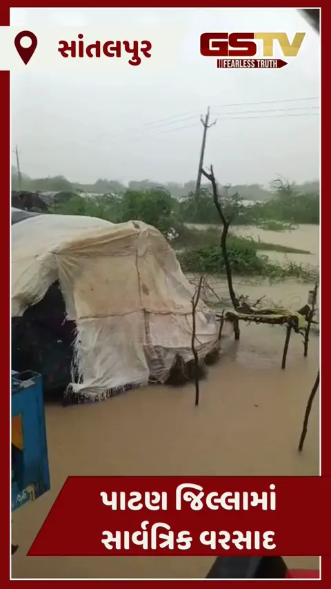 VIDEO: સાંતલપુર અને રાધનપુર તાલુકામાં 16 ઈંચ વરસાદથી જળબંબાકાર, તંત્ર એલર્ટ મોડમાં