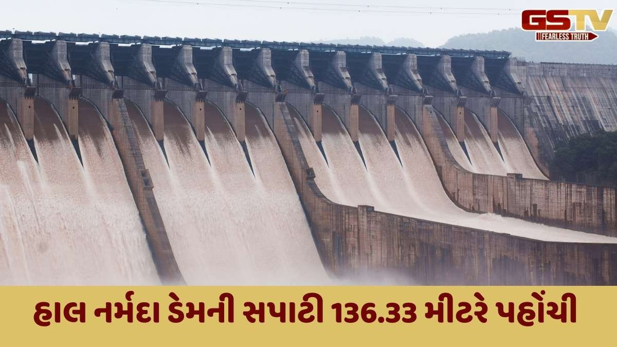 Narmada news: ઉપરવાસમાંથી પાણીની વિપુલ આવકને લીધે નર્મદા ડેમના ફરી 10 ગેટ ખોલવામાં આવ્યા