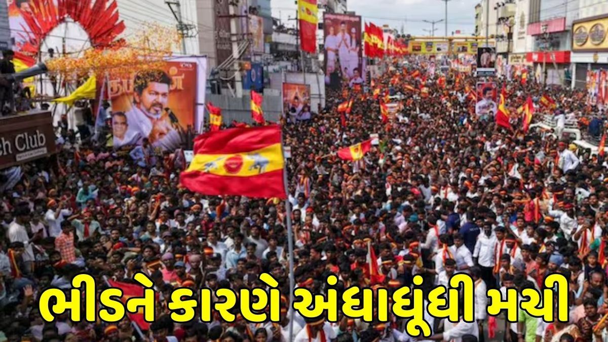 VIDEO: સાઉથ એક્ટર વિજયની રેલીમાં અંધાધૂંધી, નાસભાગમાં 31 લોકોનાં મોત; પોલીસનો લાઠીચાર્જ 