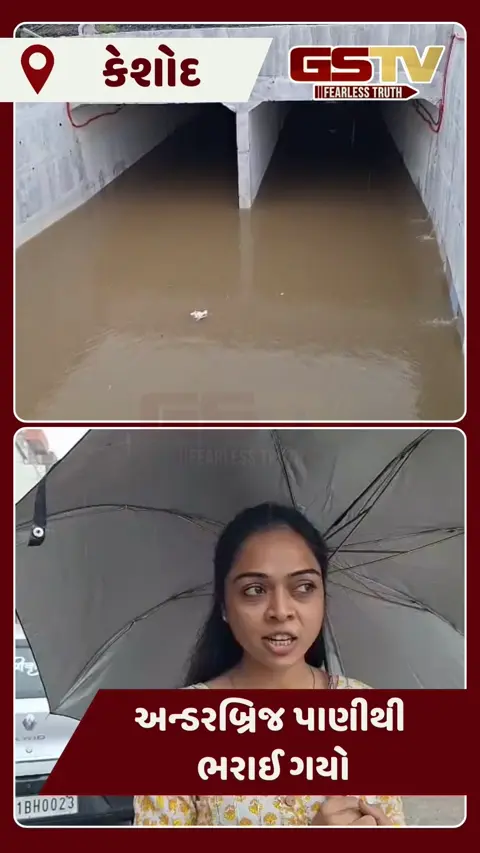 Video: કેશોદના નવા બનાવેલા અન્ડરબ્રિજમાં પાણી ભરાયું, શહેર બે ભાગમાં થયું વિભાજિત