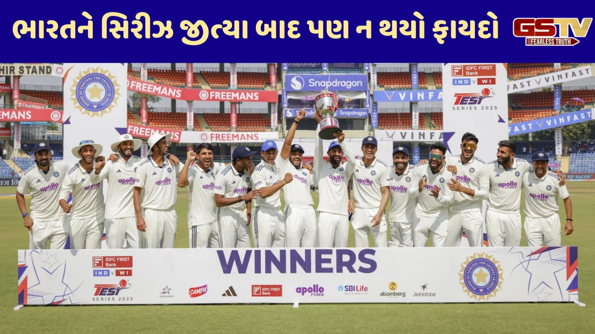 WTC Points Table / વેસ્ટ ઈન્ડિઝ સામે સિરીઝ જીતવા છતાં ટોપ 2માં ન પહોંચી ટીમ ઈન્ડિયા, જાણો શું છે કારણ