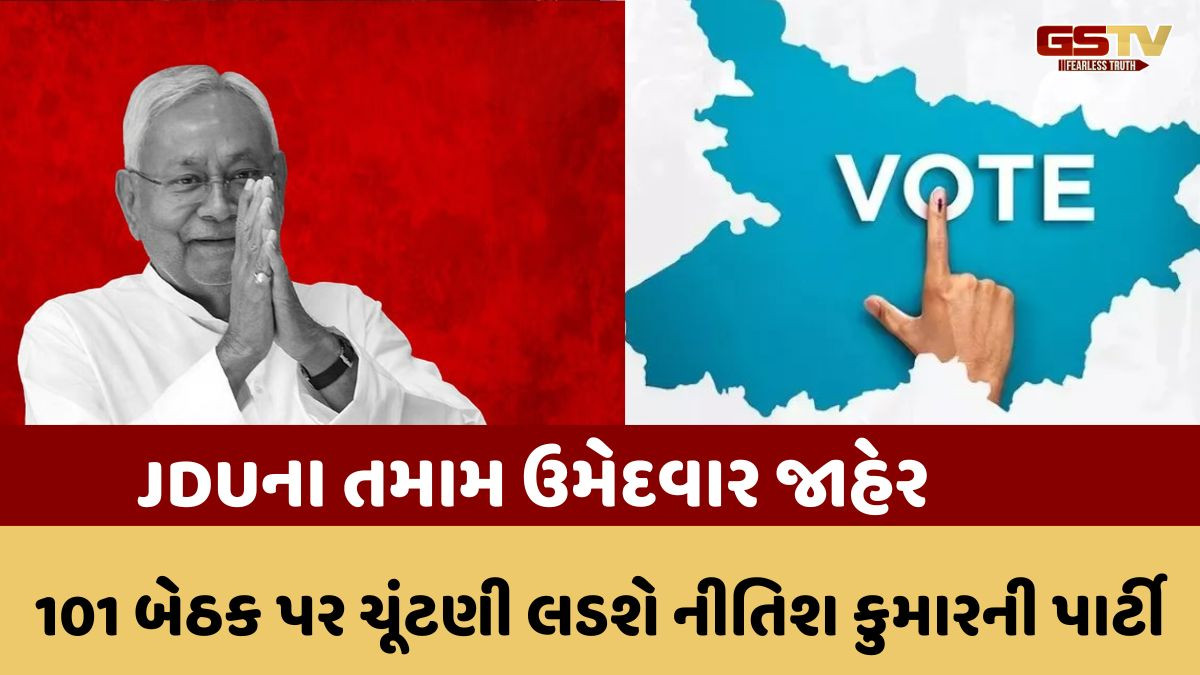 Bihar Election:નીતિશ કુમારની JDUએ ઉમેદવારોની બીજી યાદી કરી જાહેર, 44 લોકોને આપી ટિકિટ