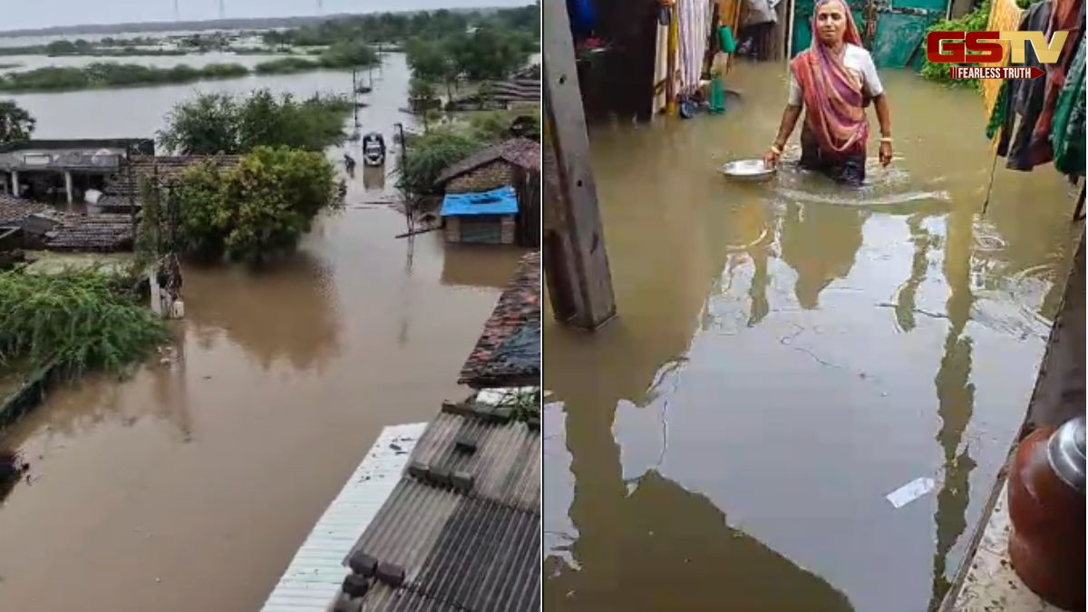 Bhavnagar news: માલણ નદીના પાણી ઘૂસતા ખરેડા ગામ બેટમાં ફેરવાયું, સહાય ન પહોંચતા ગ્રામજનો આક્રોશ