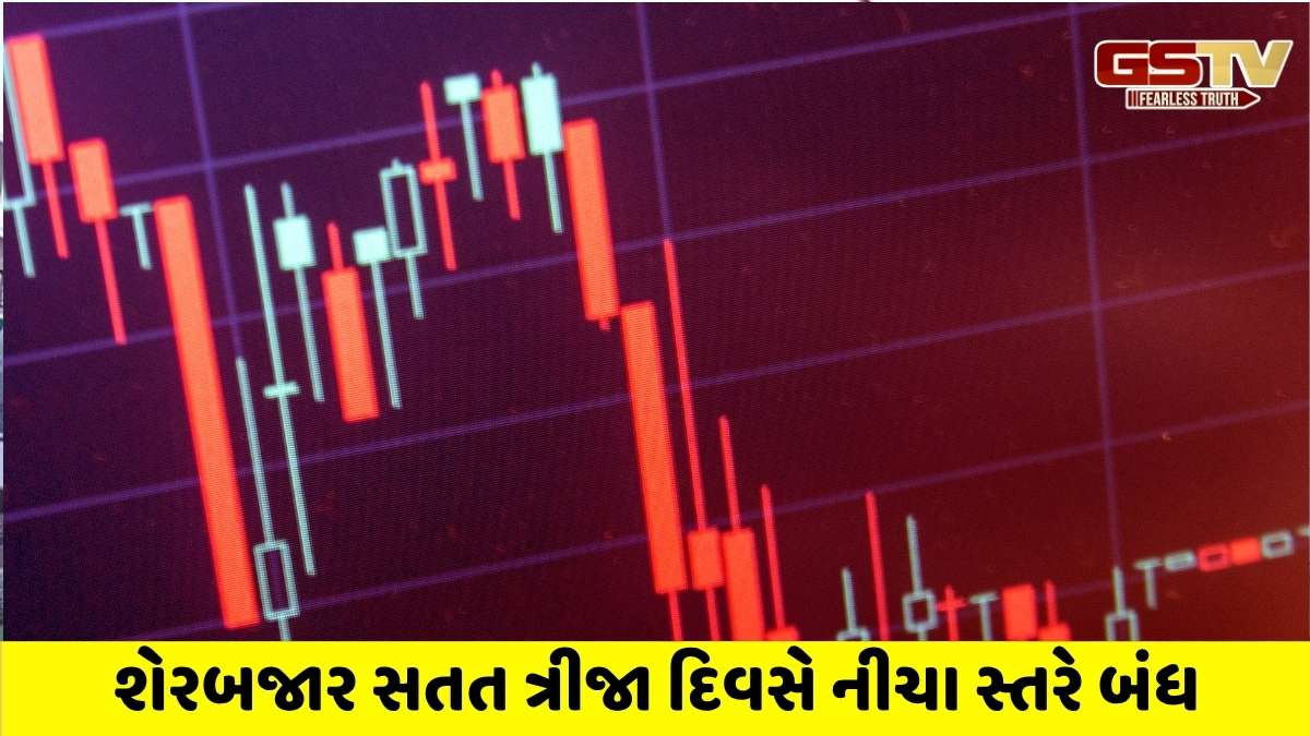 Stock news today: સેન્સેક્સ સતત ત્રીજા દિવસે તૂટ્યો, 95 પોઈન્ટ ઘટયો, નિફ્ટી ઈન્ફ્રાને નુકસાન થયું