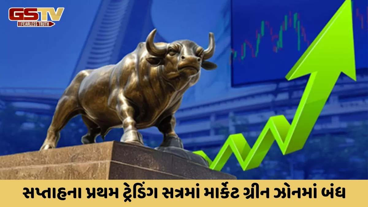 Sensex today: IT શેરોમાં તેજીના સપોર્ટથી બજારમાં મજબૂતી: સેન્સેક્સ 319 પોઈન્ટ વધ્યો અને નિફ્ટી 25574 પર બંધ