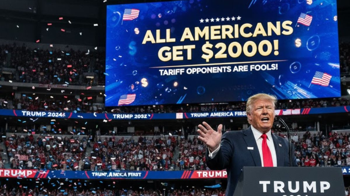 'તમામ અમેરિકનોને $2,000નું ડિવિડન્ડ મળશે',  Donald Trumpએ  ટેરિફના વિરોધીઓને મૂર્ખ ગણાવ્યાં