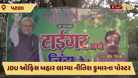 'ટાઇગર અભી જિંદા હૈ', બિહાર ચૂંટણીના પરિણામ પહેલા પટણામાં લાગ્યા નીતિશ કુમારના પોસ્ટર