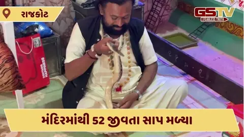 Video: Rajkot માં ખેતલા આપા મંદિરમાં ફોરેસ્ટ વિભાગના દરોડા, 52  જીવતા સાપ મળતા મહંતની ધરપકડ