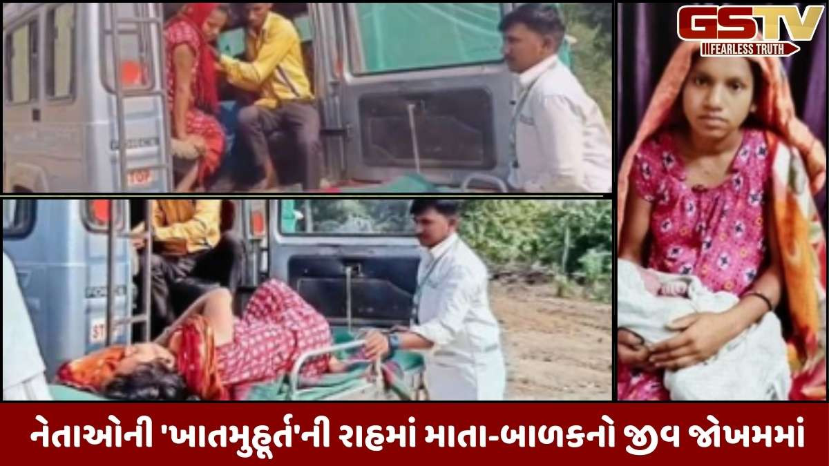 Chhota Udepur news: ગુજરાતના વિકાસના દાવા પોકળ, નસવાડી તાલુકાની સગર્ભાને કાચા રસ્તે ઝોળીમાં લઈ જતા રસ્તામાં પ્રસૂતિ