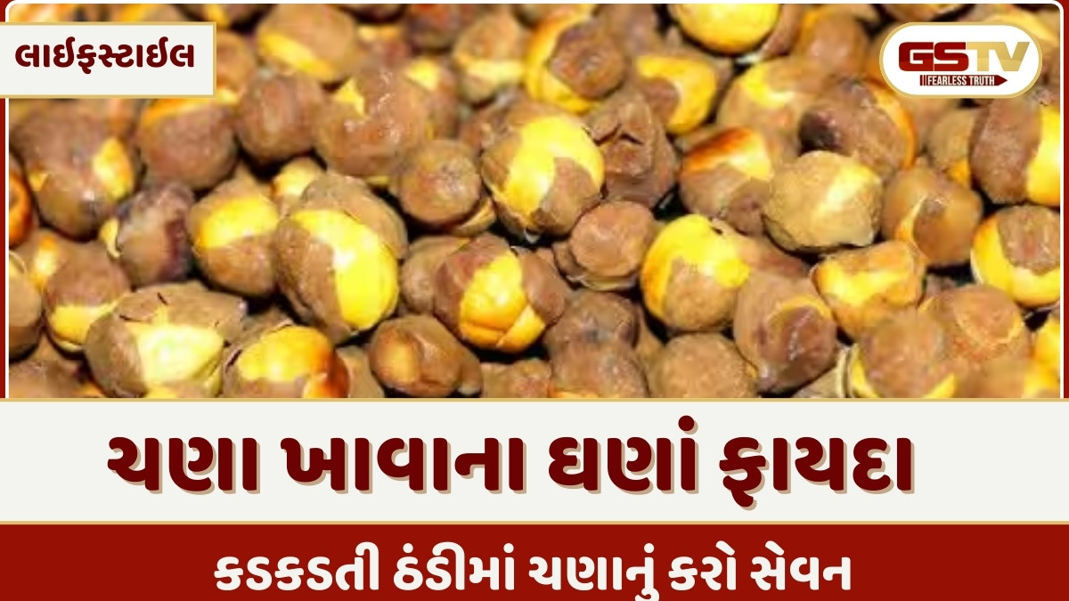 Health Tips : શિયાળાની ઠંડીમાં રોજ 1 મુઠ્ઠી ચણા ખાવાના ઘણાં ફાયદા