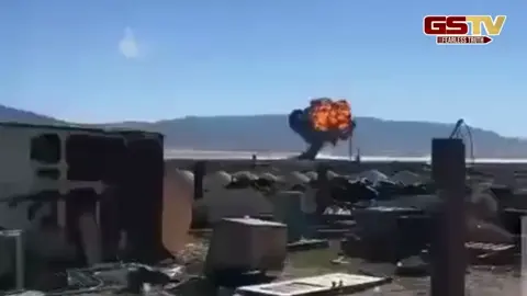 F-16 ફાઇટર જેટ ટ્રેનિંગ મિશન દરમિયાન થયું ક્રેશ, જમીન પર પટકાતા જ અગનગોળો બન્યું