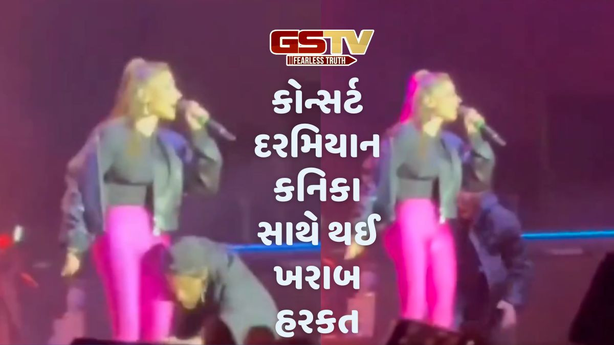 ચાલું કોન્સર્ટમાં ચોંકી ગઈ કનિકા કપૂર, એક ચાહકે સ્ટેજ પર જ સિંગરને ઉંચકી લેવાનો પ્રયાસ કર્યો