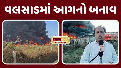 VIDEO: Valsadના ઉમરગામમાં તુંબ વાંકસ નજીક આગનો બનાવ,  10 કીમી દૂરથી દેખાયા ધુમાડાના ગોટા