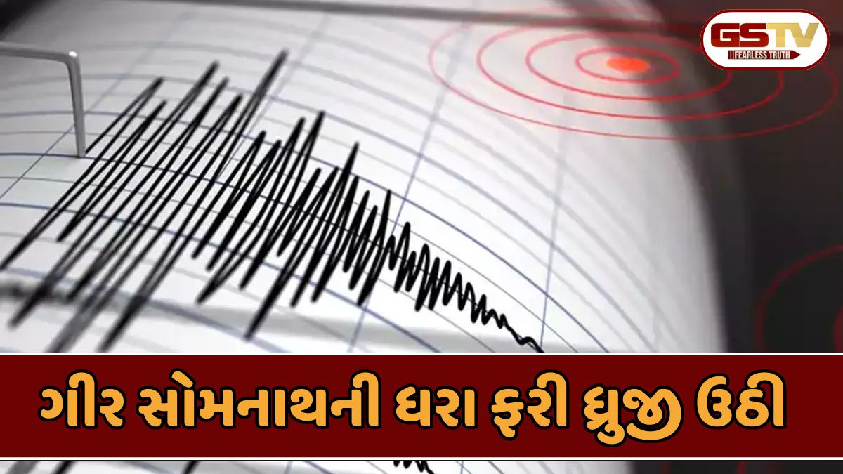 Gir somnath માં ફરી અનુભવાયો ભૂકંપનો આંચકો, કેન્દ્રબિંદુ તાલાલાથી 14 કિમી દૂર નોંધાયું