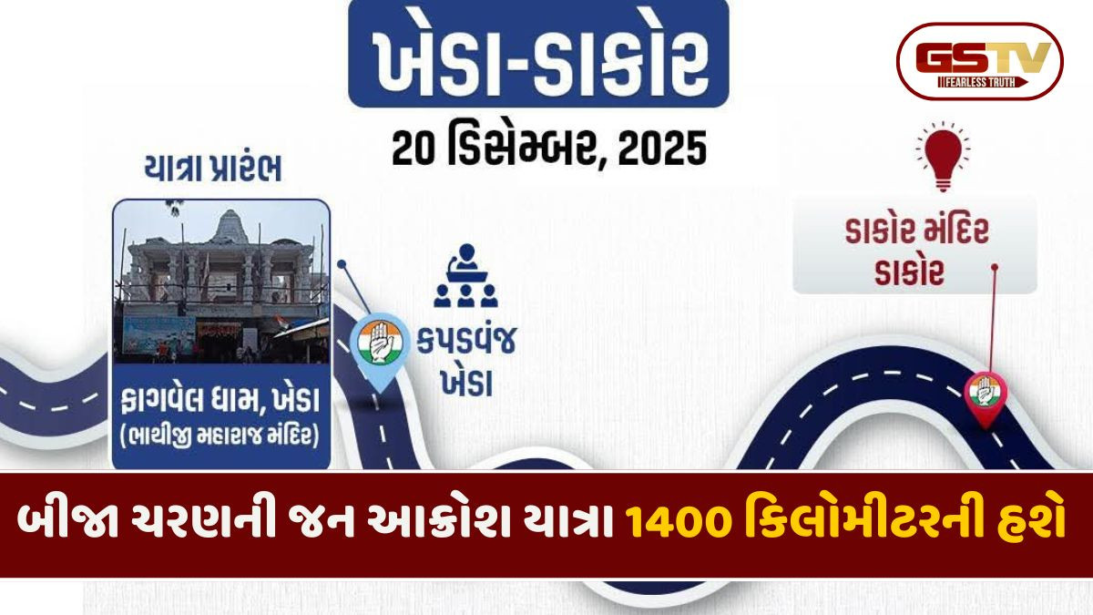 Gujarat કોંગ્રેસની જન આક્રોશ યાત્રાના બીજા ચરણની શરુઆત, મધ્ય ગુજરાતના 7 જિલ્લાઓમાં ભ્રમણ કરશે