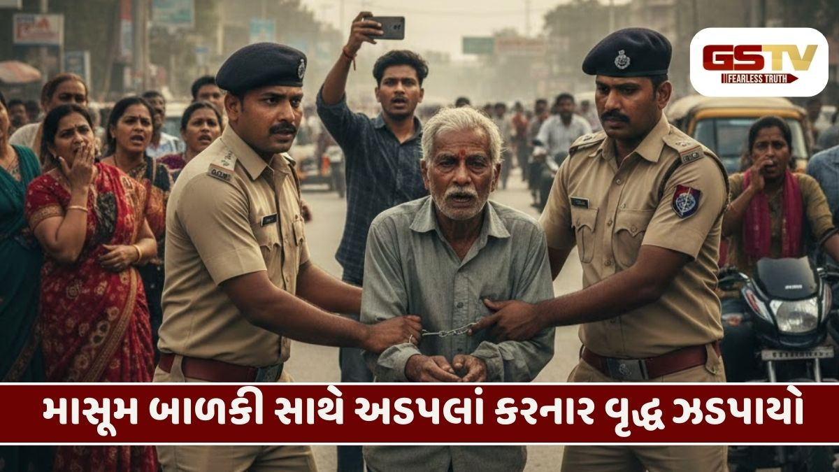 Rajkot/ 82 વર્ષનો વૃદ્ધ નીકળ્યો ‘નરાધમ’, બાળકી સાથે અડપલાં કરતો વીડિયો વાયરલ થતા પોલીસે ગણતરીના  કલાકોમાં જ દબોચ્યો